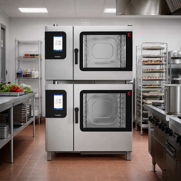 Product image #3 for Convotherm Maxx Pro K-12 School Package Double Stacked Full-Size Electric Boiler Combi Oven