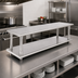 Thumbnail image #2 for Eagle Pass-Thru Shelf with Overshelf, 36-Inch W x 24-Inch D, 304 Stainless Steel