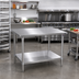 Thumbnail image #2 for John Boos 48-Inch x 48-Inch 14-Gauge 300 Series Stainless Steel Top Work Table