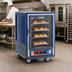 Thumbnail image #2 for Metro C5 3 Series Half-Height Mobile Moisture Heated Holding and Proofing Cabinet with Blue Insulation Armour, Clear Polycarbonate Door, and Lip Load Slides