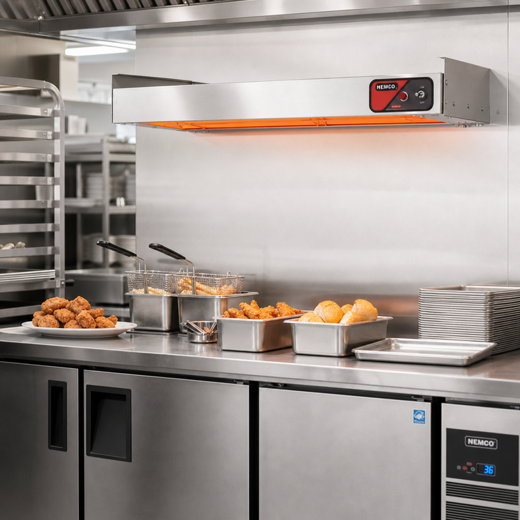 Product image #2 for Nemco 60-Inch Single Unlighted Infrared Strip Heater with Infinite Temperature Control, 240V