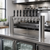 Thumbnail image #2 for Perlick Avenue H-Pipe Glycol-Cooled Draft Beer Tower, Countertop, 16 Faucets, Stainless Steel