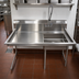 Thumbnail image #2 for Steel Works Stainless Right-Hand Undercounter Dish Table with 20 x 20 x 5 Inch Pre-Rinse Bowl, 48 x 30 Inches
