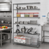 Thumbnail image #2 for Eagle Group Valu-Master 5-Tier Add-On Wire Shelving Unit, 48W x 21D x 74H, Pewter Gray Epoxy