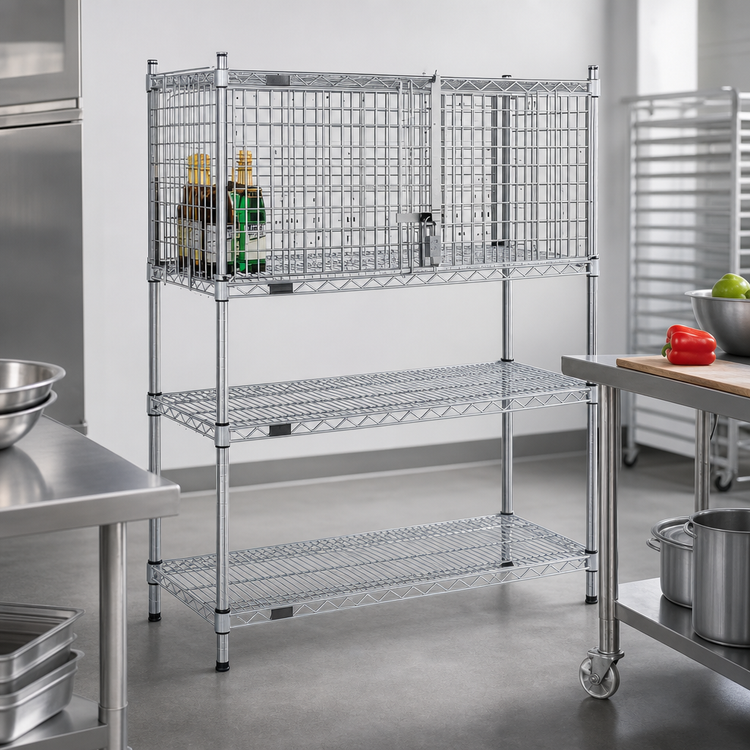 Product image #2 for EagleGard 36-Inch Wide x 18-Inch Deep Security Enclosure Kit for Wire Shelving