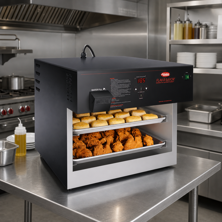 Product image #2 for Hatco Flav-R-Savor 2-Tier Countertop Heated Air Curtain Hot Food Display Cabinet