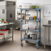Thumbnail image #2 for Millenia Mobile Starter Polymer Shelving Unit with 5 Shelves, 24 x 18 x 62 Inches, Gray