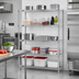 Thumbnail image #2 for Red-i-Pak 5-Tier Stationary Wire Shelving Unit, 60W x 24D x 74H, EAGLEbrite Zinc Finish