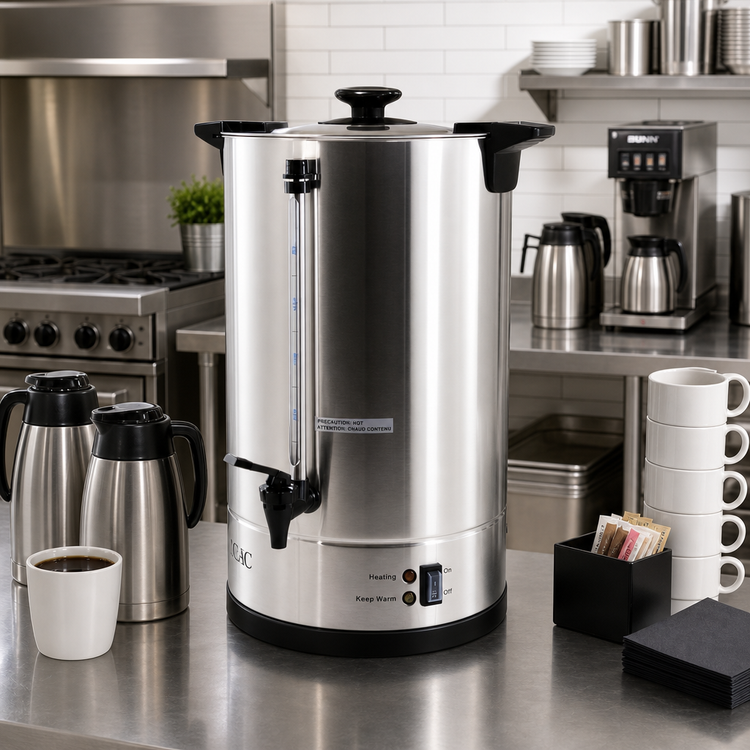 Product image #2 for CAC China BVCM-110 108-Cup Double-Wall Insulated Commercial Coffee Urn with Keep-Warm Function