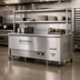 Thumbnail image #2 for Randell Modular Chef Service Counter Right Section with Breaker Panel, 76.5 Inch, Stainless Steel
