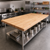 Thumbnail image #2 for John Boos 144-Inch x 60-Inch Edge Grain Northern Hard Rock Maple Work Table Top