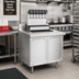 Thumbnail image #2 for La Rosa L-90108 28 x 32 Inch Stainless Steel Beverage Dispenser Housing Utility Stand, Enclosed Base