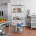 Thumbnail image #2 for Eagle Group 5-Tier Stationary QuadTruss® Wire Starter Shelving Unit, 24 x 21 x 86 Inches, Chrome-Plated