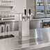 Thumbnail image #2 for Perlick EA2110-2B 2-Faucet Air-Cooled Tee Beer Dispensing Tower, Stainless Steel