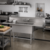 Thumbnail image #2 for John Boos Pro-Bowl 2-Compartment Stainless Steel Sink with Dual 24-Inch Drainboards, 91-1/4 Inch Wide