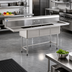 Thumbnail image #2 for BlendPort BPFC Series 3-Compartment Sink with Dual 18-Inch Drainboards, 84-Inch Overall Length, 304 Stainless Steel