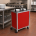 Thumbnail image #2 for Atlas Metal MEPD2-6-1/2 Mobile Enclosed Plate Dispenser, 2-Tube, Unheated, 6-1/2 Inch Dish Capacity