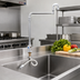 Thumbnail image #2 for Vulcan Single Pantry Deck-Mount Manual Faucet with 18-Inch Double-Jointed Swivel Spout