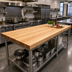 Thumbnail image #2 for John Boos Boos Block 144 Inch x 48 Inch Edge Grain Maple Kitchen Countertop, 1-3/4 Inch Thick, Varnique Finish