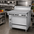 Thumbnail image #2 for Garland Cuisine C36-8C 36-Inch Heavy-Duty Gas Range with Three 12-Inch Hot Tops and Convection Oven