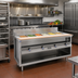 Thumbnail image #2 for La Rosa Refrigeration L-82186-28 6-Well Electric Hot Food Table with Open Cabinet Base