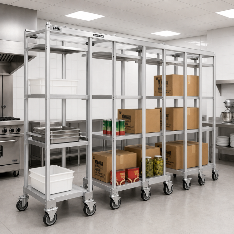 Product image #2 for Eagle Group Master Trak 13 Ft. Overhead Track Kit for High-Density Storage
