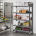 Thumbnail image #2 for Cambro Camshelving Elements XTRA 5-Tier Stationary Add-On Vented Polymer Shelving Unit, 18 x 30 x 84, Speckled Gray