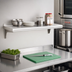 Thumbnail image #2 for Eagle Group Snap-n-Slide 36 Inch x 12 Inch Wall Shelf, Rolled Front Edge, 16/304 Stainless Steel