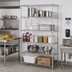 Thumbnail image #2 for Metro Super Erecta 5-Shelf Chrome Plated Stationary Starter Wire Shelving Unit, 48