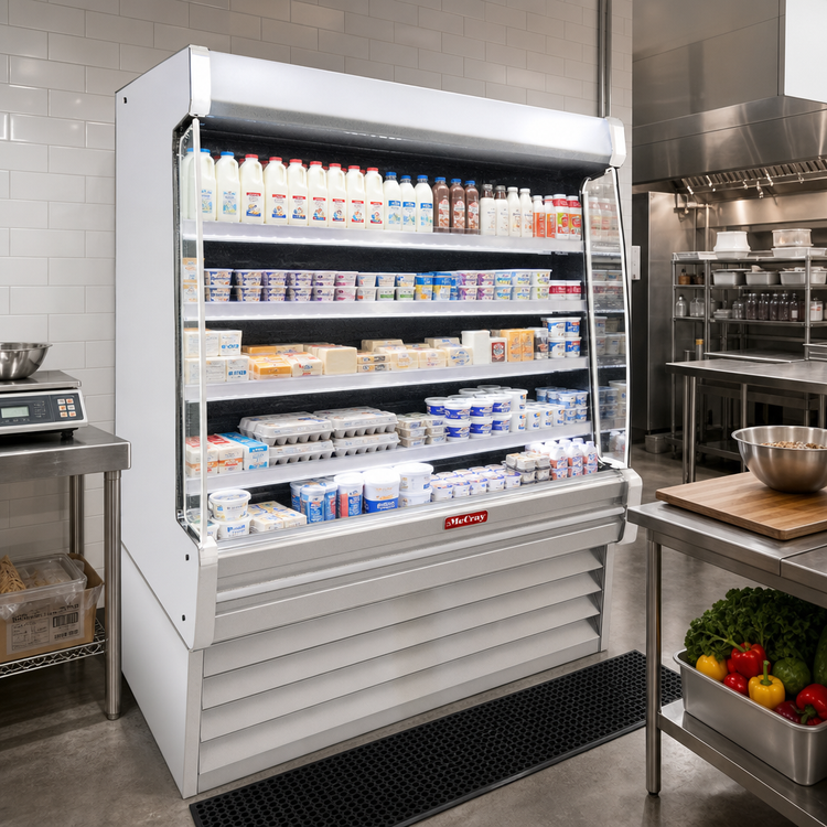 Product image #2 for Howard-McCray 35E Series 51-Inch Wide Dairy Open Merchandiser, LED Lit, Remote Refrigeration