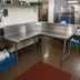 Thumbnail image #2 for Advance Tabco Korner Clean Right-Hand L-Shaped Dishtable, 95-Inch, 16-Gauge 304 Stainless Steel