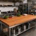 Thumbnail image #2 for John Boos Boos Block 96-Inch x 30-Inch American Cherry Blended Edge Grain Kitchen Countertop, 1-1/2-Inch Thick, Varnique Finish