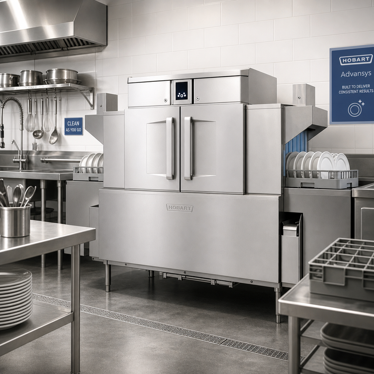 Product image #2 for Hobart CL64-ADV Advansys Electric High-Temperature Rack Conveyor Dishwasher