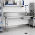Thumbnail image #2 for Omcan USA 72-Inch Straight Soiled Dish Table with Right-Side Sink, Stainless Steel