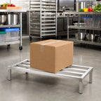 Thumbnail image #2 for Channel Manufacturing ADE2048KD Knock-Down Tubular Aluminum Dunnage Rack, 48 x 20 x 12 in., 2,200 lb. Distributed Capacity