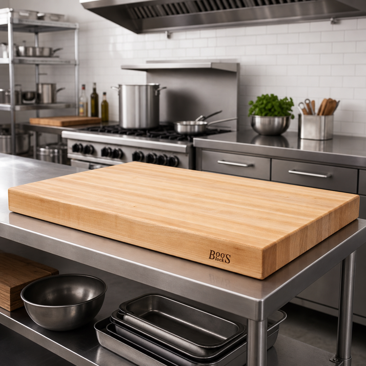 Product image #2 for Boos Block 36 x 27 Inch Edge Grain Maple Kitchen Countertop, 2-1/4 Inch Thick, Penetrating Oil Finish
