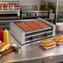 Thumbnail image #2 for Roll-A-Grill Wide Roller Hot Dog Grill with 10 Chrome Rollers, 45 Hot Dog Capacity, 220V