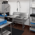 Thumbnail image #2 for 48-Inch Left-to-Right Soiled Dishtable with 20 x 20 Pre-Rinse Sink and 9-Inch Backsplash