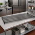 Thumbnail image #2 for Quantum 72 Inch x 21 Inch Black Epoxy Antimicrobial Wire Shelf
