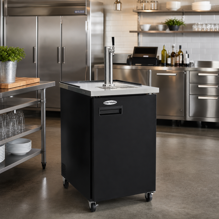 Product image #2 for Serv-Ware 24-Inch Single-Tower 1-Faucet Beer Dispenser Keg Cooler