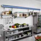 Thumbnail image #2 for Quantum TK-26 30-Inch Aluminum Overhead Track, 2 Ft Run, NSF Listed