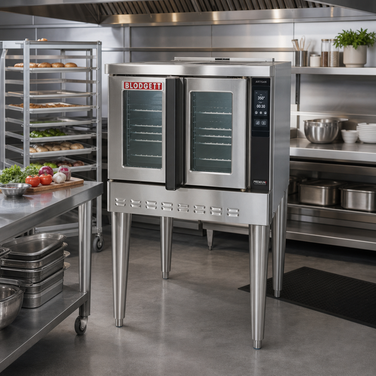 Product image #2 for Blodgett Premium Series DFG-100 Full-Size Standard-Depth Dual Flow Gas Convection Oven with Artisan Touchscreen