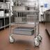 Thumbnail image #2 for Metro Super Erecta 5-Inch Swivel Stainless Steel Cart-Washable Plate Caster with Polyurethane Tread, 300 Lb. Capacity
