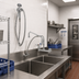 Thumbnail image #2 for T&S Brass B-0175-02 Wall Mount Pre-Rinse Mixing Faucet Assembly with Swing Nozzle and 96-Inch Hose