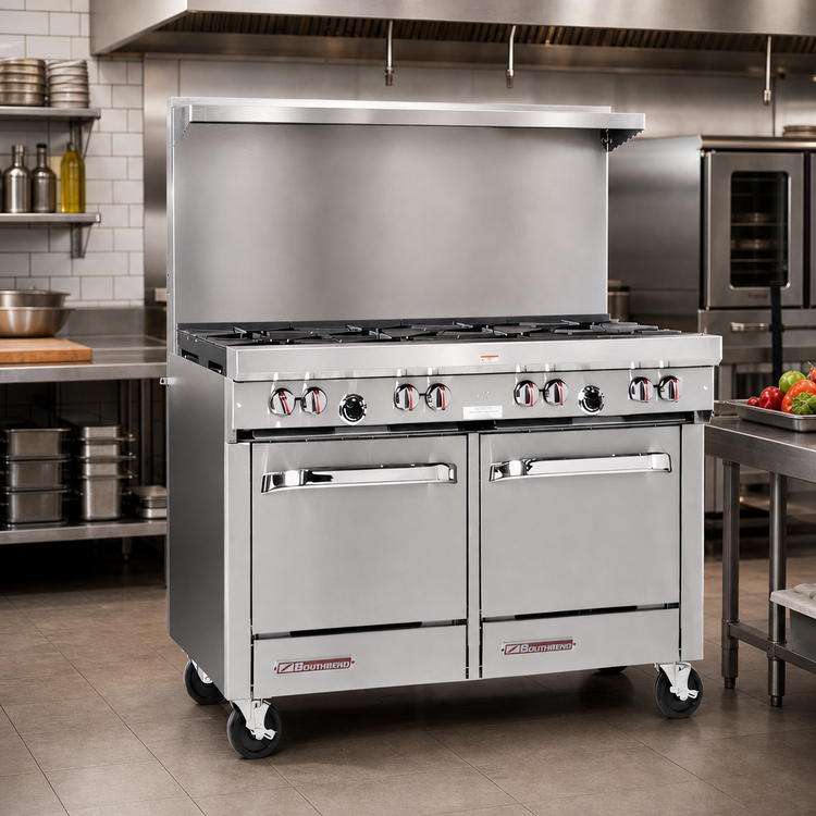 Product image #2 for Southbend S-Series 48-Inch Gas Restaurant Range with Griddle, Standard Oven, and Cabinet Base
