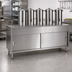 Thumbnail image #2 for Spec-Master 79-Inch Stainless Steel Urn Stand with Enclosed Base and Drip Trough