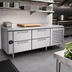 Thumbnail image #2 for Garland Polar Cuisine Self-Contained Freezer Base, 60-Inch Wide, 2-Drawer, Stainless Steel