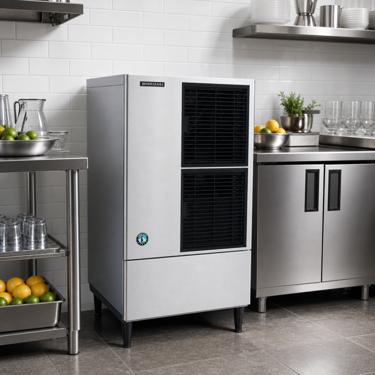 Product image #2 for Hoshizaki KM-660MWJ 22-Inch Water-Cooled Self-Contained Modular Crescent Cube Ice Maker, 647 lb/24 Hr