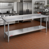 Thumbnail image #2 for Duke Stainless Steel Work Table with 1-1/8