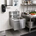 Thumbnail image #2 for Glastender Wall-Mount Stainless Steel Hand Sink with Skirt, 14 x 15 Inches Overall